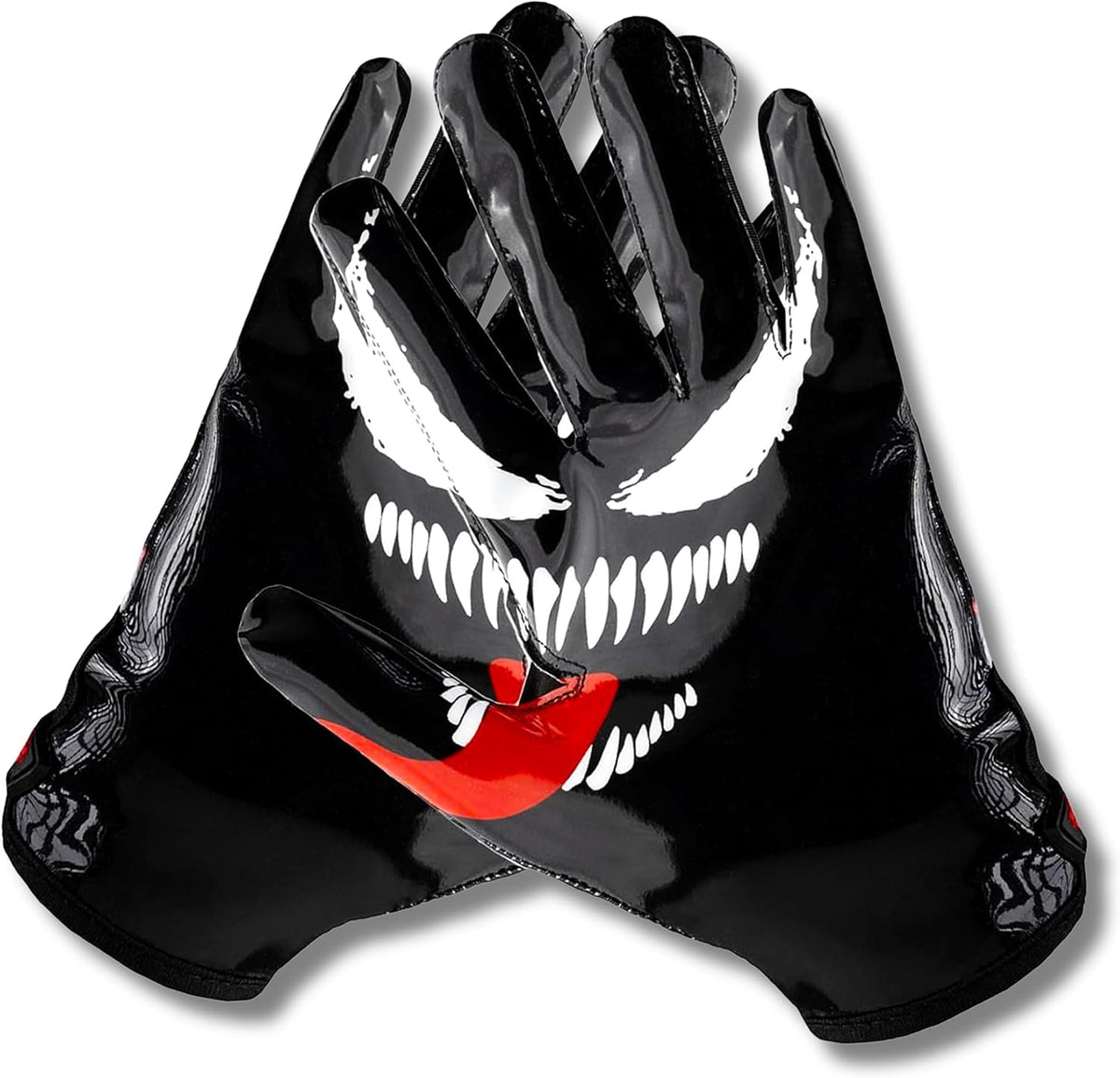 Venom Football Receiver Gloves – Sticky Grip WR Gloves for Youth & Adults