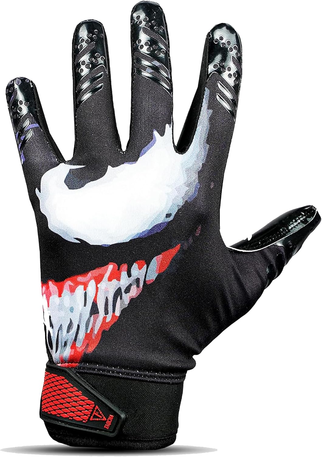 Venom Football Receiver Gloves – Sticky Grip WR Gloves for Youth & Adults