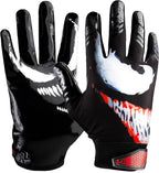 Venom Football Receiver Gloves – Sticky Grip WR Gloves for Youth & Adults