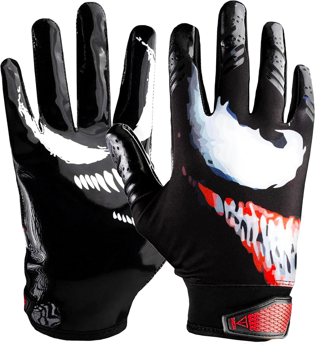 Venom Football Receiver Gloves – Sticky Grip WR Gloves for Youth & Adults